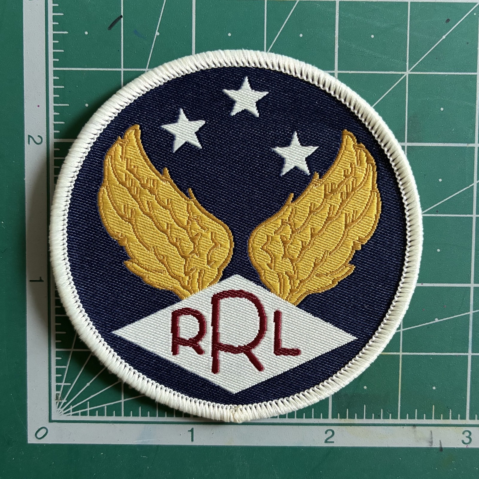 Vintage Double RL Patches Self-Adhesive and Sew-On Applique