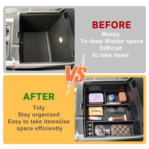 Center Console Full Tray Organizer Compatible with 2023 2024 2025 2026 Ford