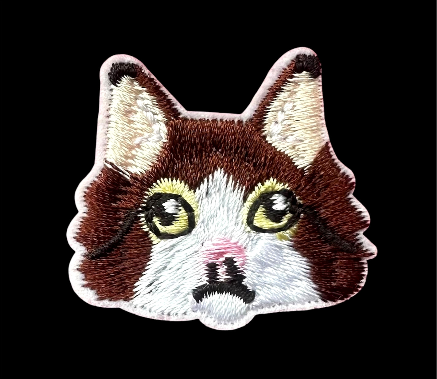 Cute Animal Face embroidered Iron-On 1+1/2 x 1+3/8 inch FREE SHIPPING