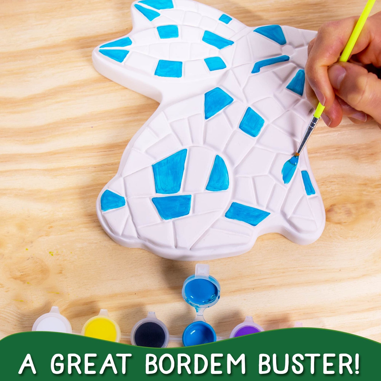 Creative Roots Paint Your Own Bunny Garden Stone, Craft Kits, Stepping Stones…