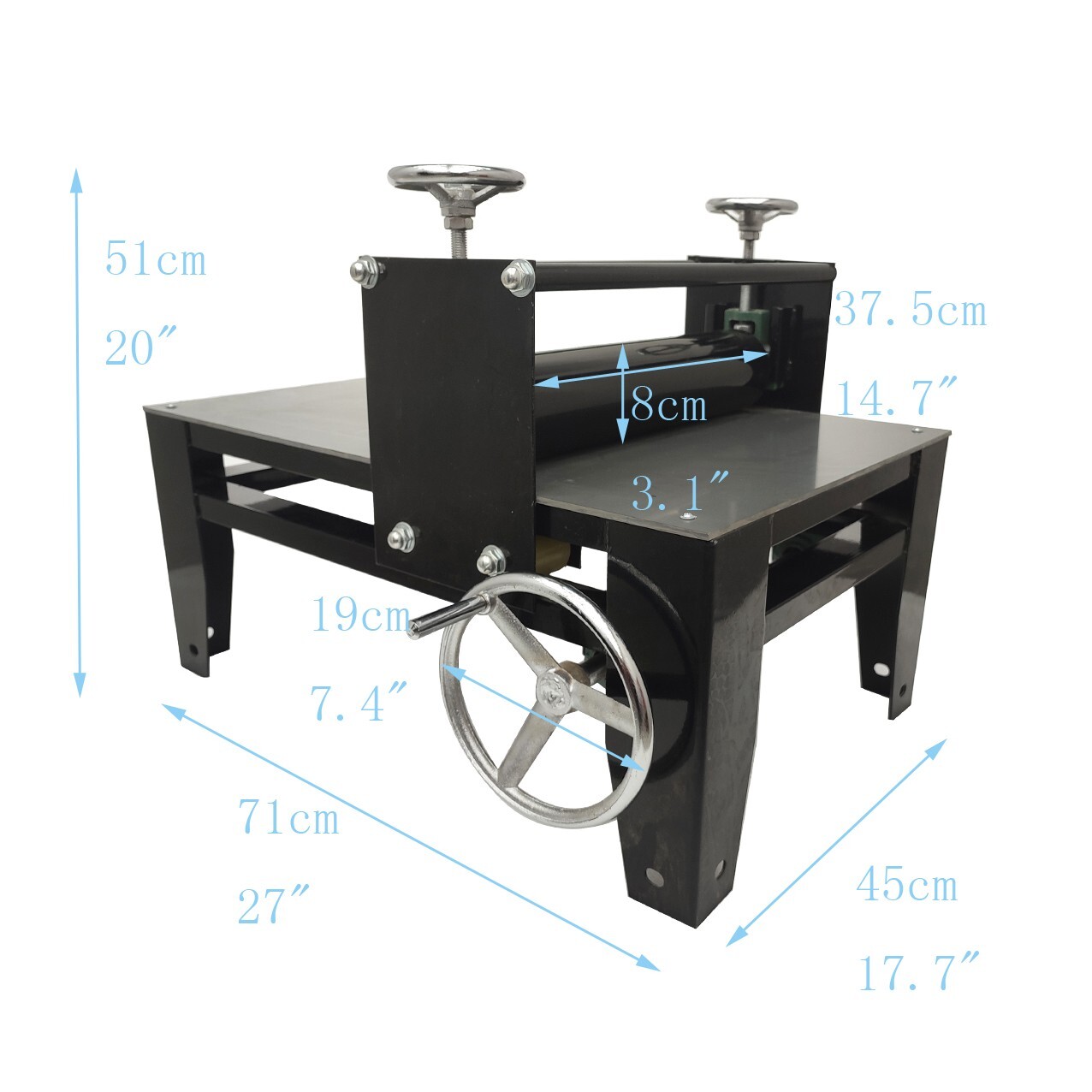 Ceramic Clay Plate Machine Slab Roller for Clay Portable Tabletop Adjustable