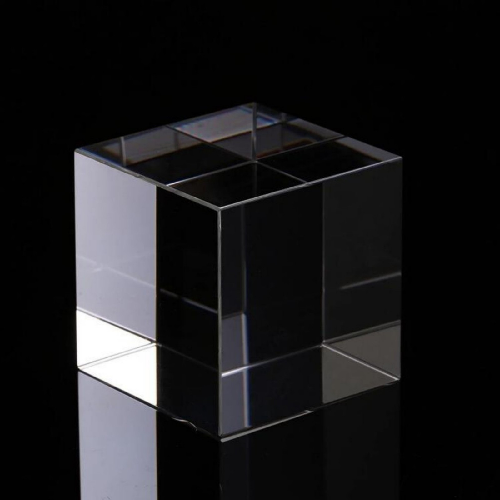 K9 Artificial Crystal Glass Block Cube For 3D Laser Engraving Blank Crystal