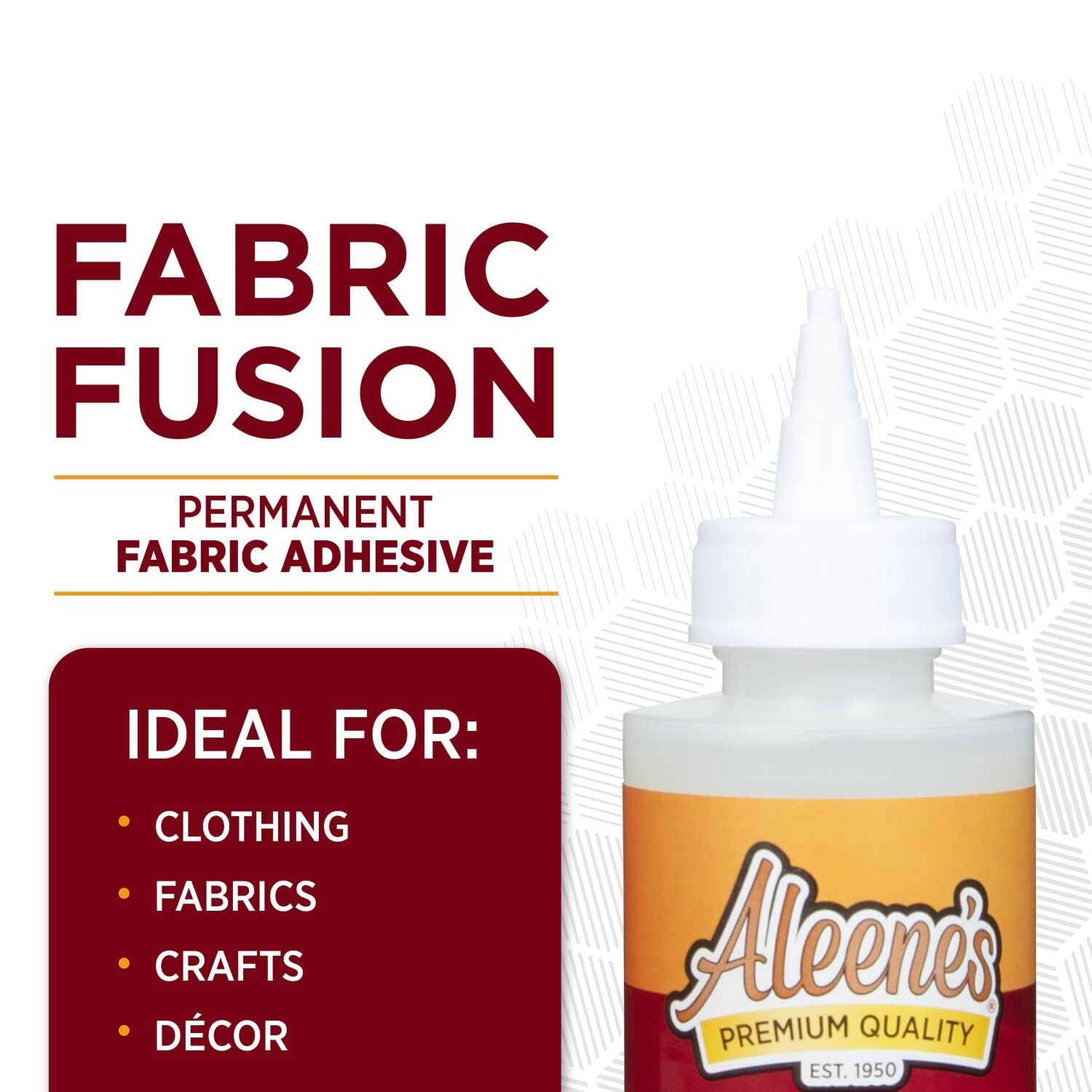 Permanent Fabric Glue (4 fl. oz.) – Versatile Adhesive for Crafting & Repairs