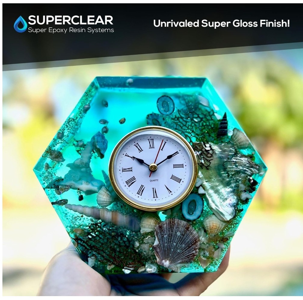 24 Hour Deep Pour Epoxy Resin 3 Gallon/384 oz Kit, Liquid Glass Clear, Fast Cure