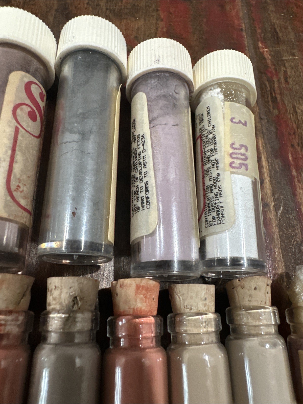 Vintage Seeley’s Virginia LaVorgna China Paint Lot Doll Making Porcelain Pigment