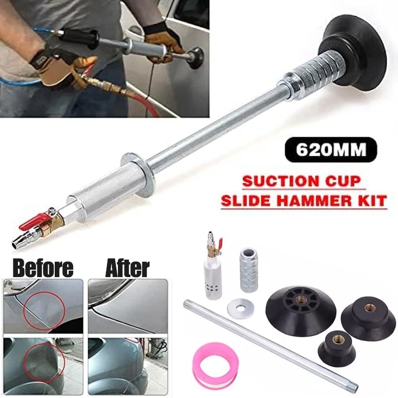 Upgraded Car Dent Air Pneumatic Dent Puller Car Auto Body Repair 3PCS Suction Cu