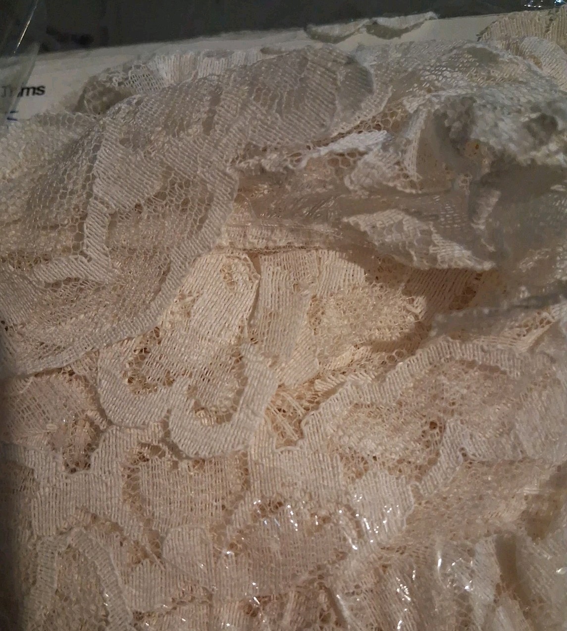 Light Beige Floral Lace Trim 12 Yards X 2″ Width For Sewing Crafts Junk Journals