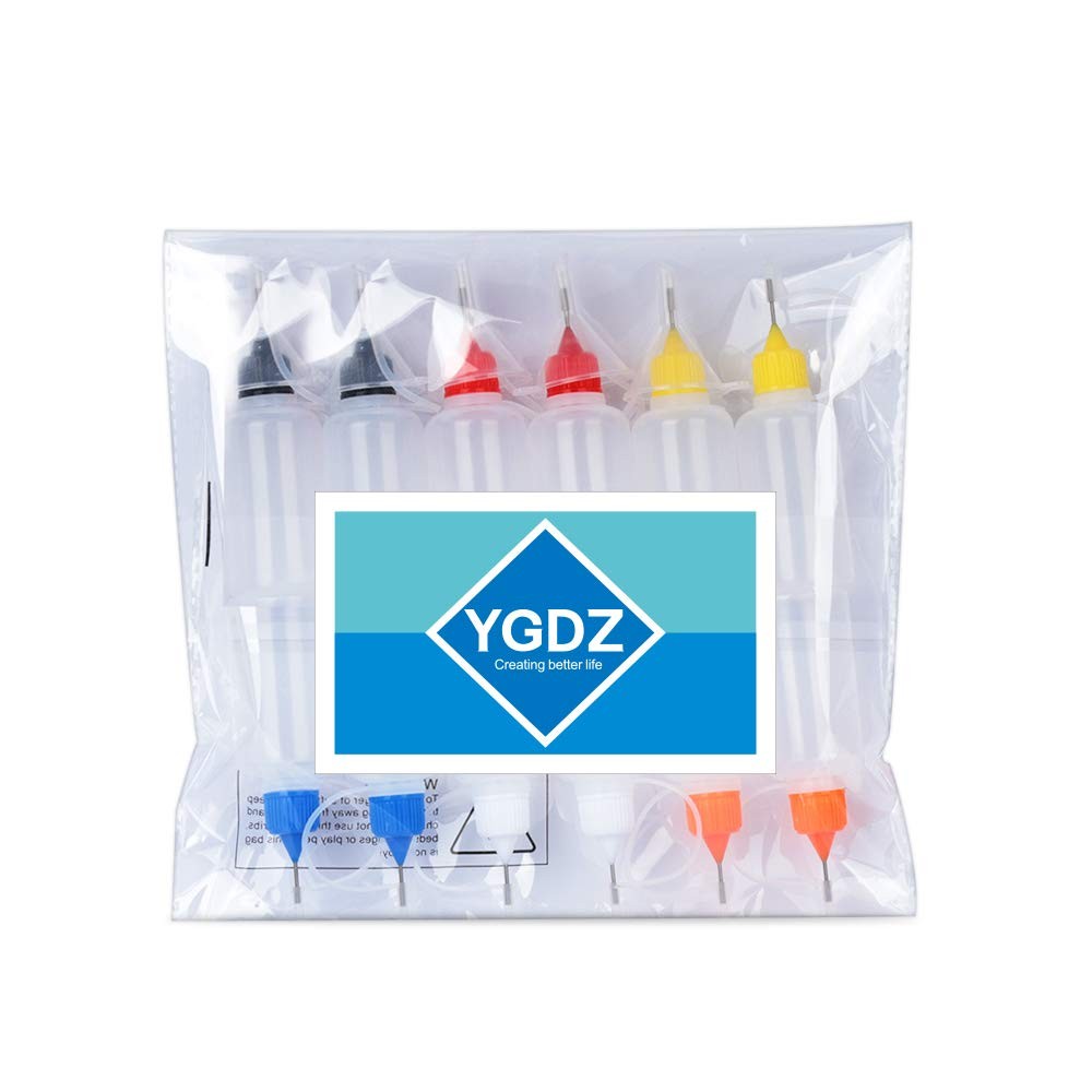 YGDZ 12Pcs Precision Tip Applicator Bottles, 30Ml Needle Tip Squeeze Glue Bottle