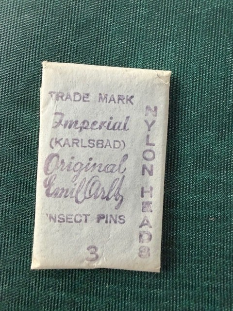 PRE 1918 Insect Collector Pins Karlsbad Austria Original Emil Artl