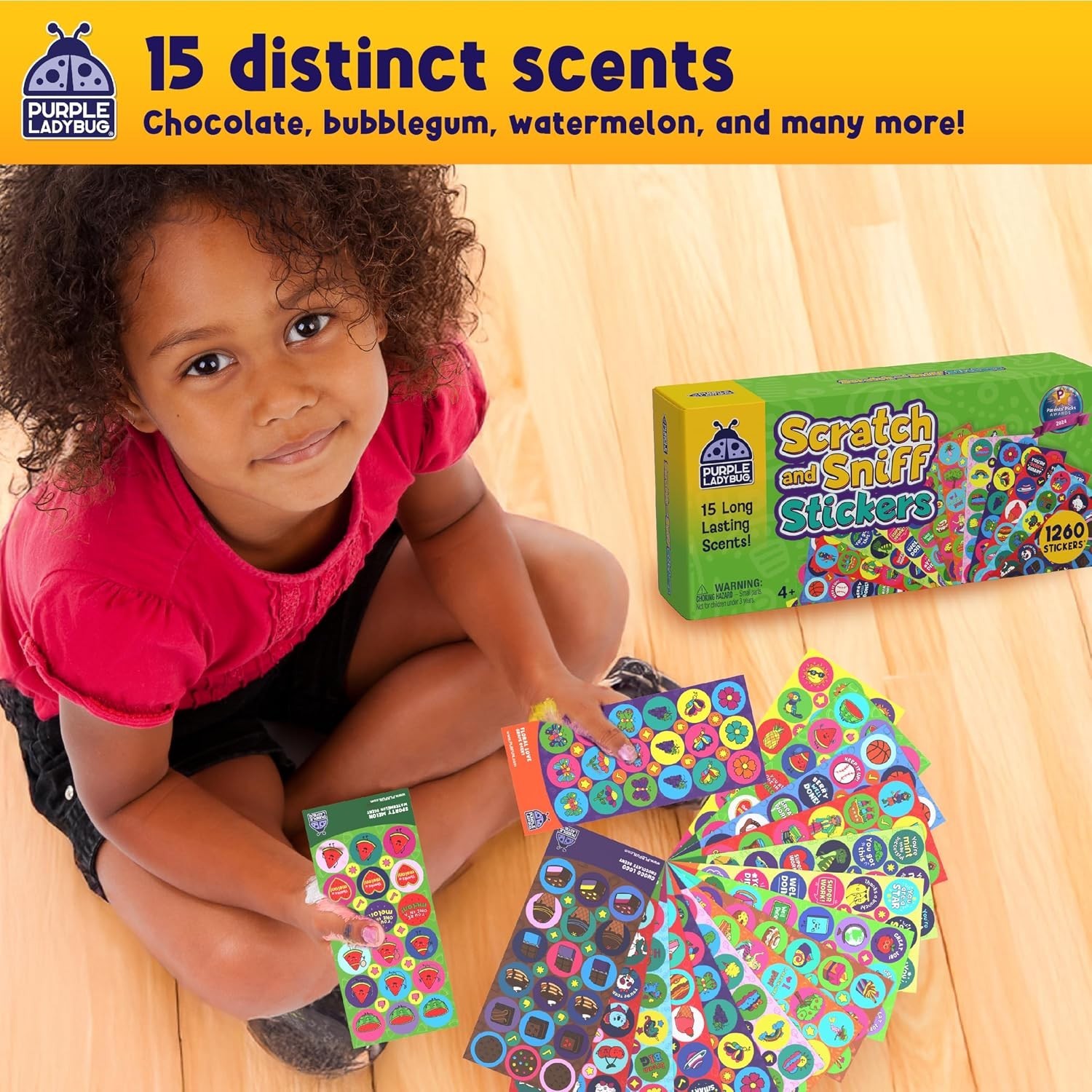 Non-Toxic 1260 Smelly Stickers – Vibrant Sensory & Educational Fun for Kids