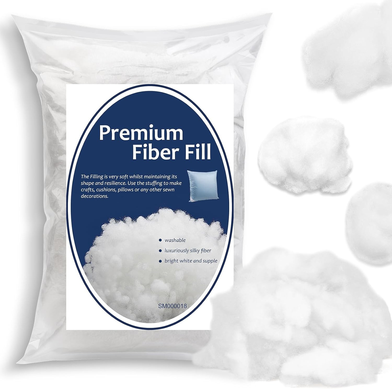 Bupete 1.8Oz/50G Stuffing for Stuffed Animals, (1.8Oz~4.18Lb) Stuffings for Craf