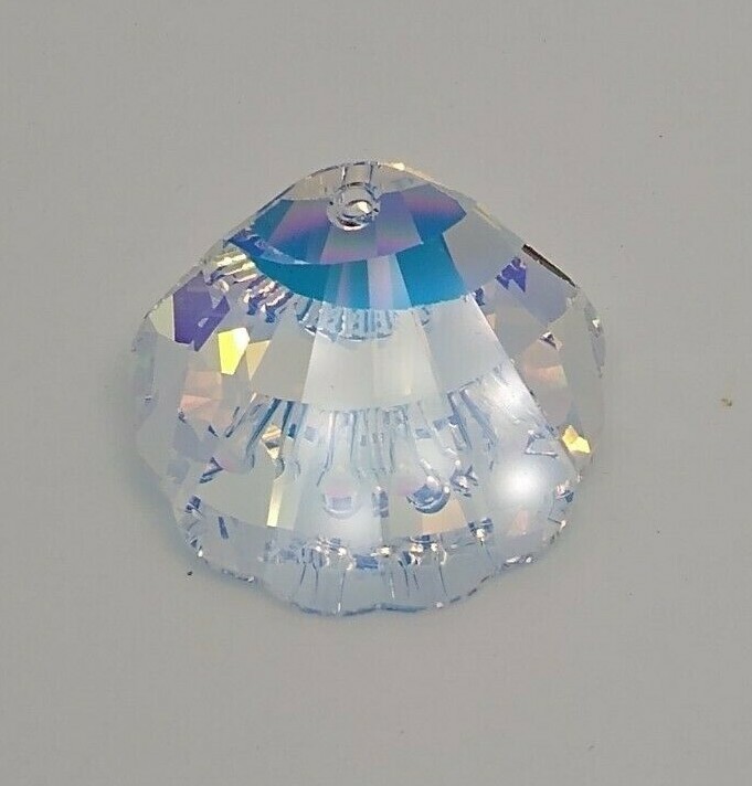 Swarovski Crystal Clear AB 28mm Shell 6723 Pendant; Beautiful! Large Size