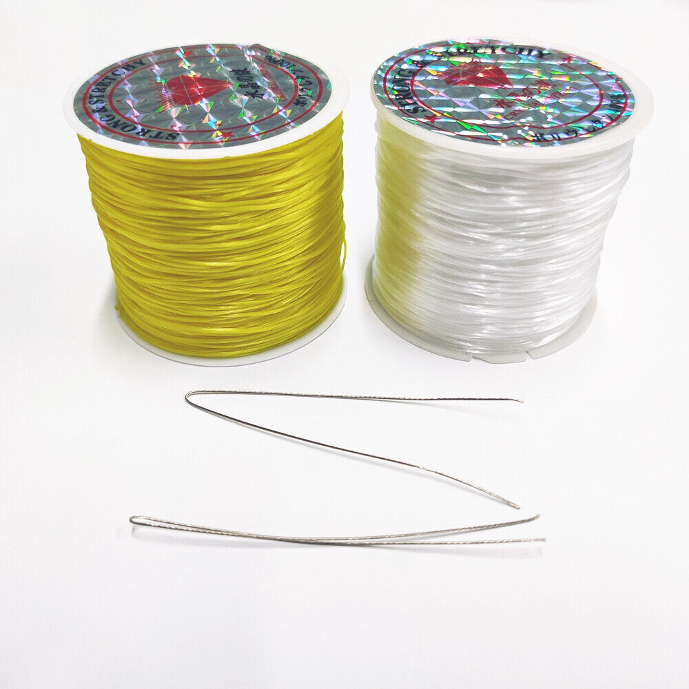 2 Roll Stretch Elastic Cord Nylon Beading String Thread For DIY Jewelry Making