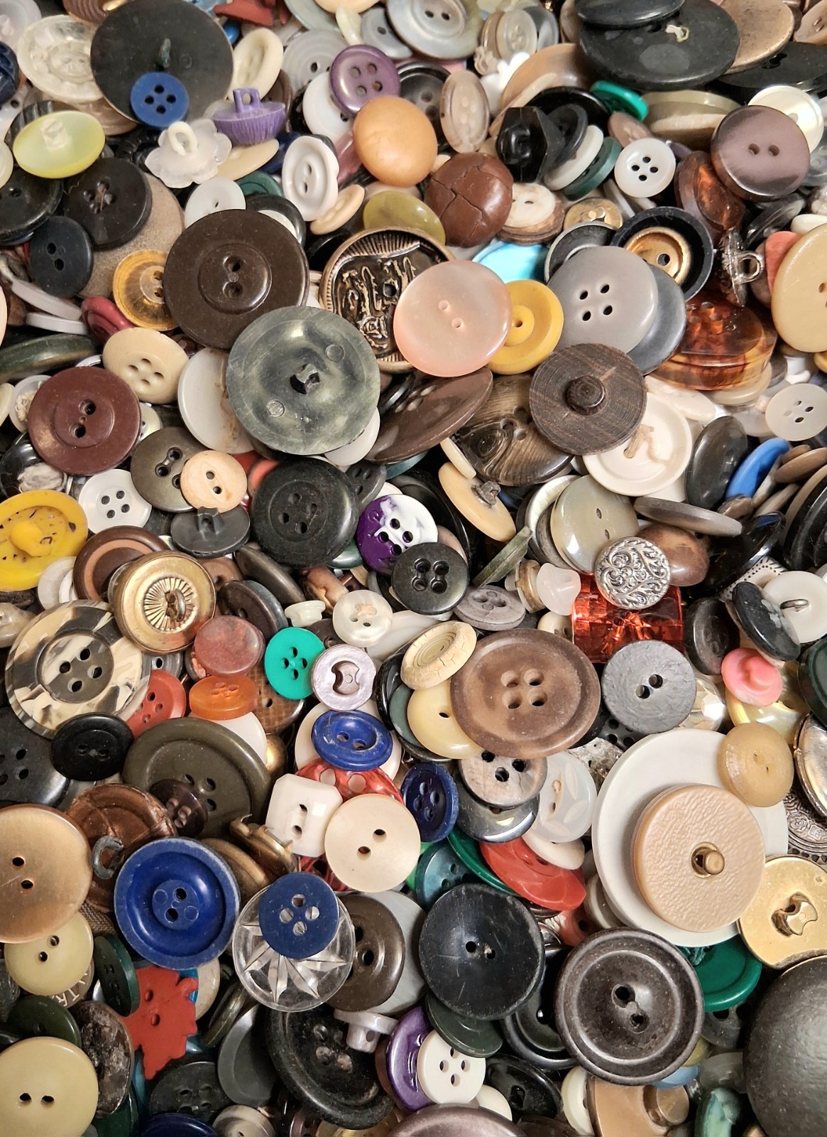 Vintage to Now Buttons. Mixed Assorted Colors, Sizes, Shapes & Styles. You Pick