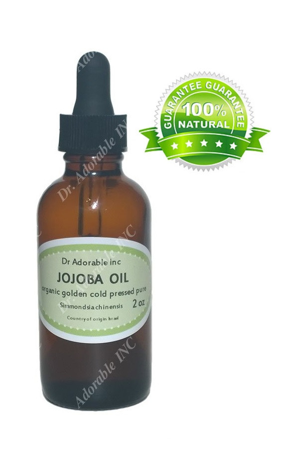 2 oz Glass Amber Bottle with Glass Dropper Jojoba Oil Pure for Skin Hair Face