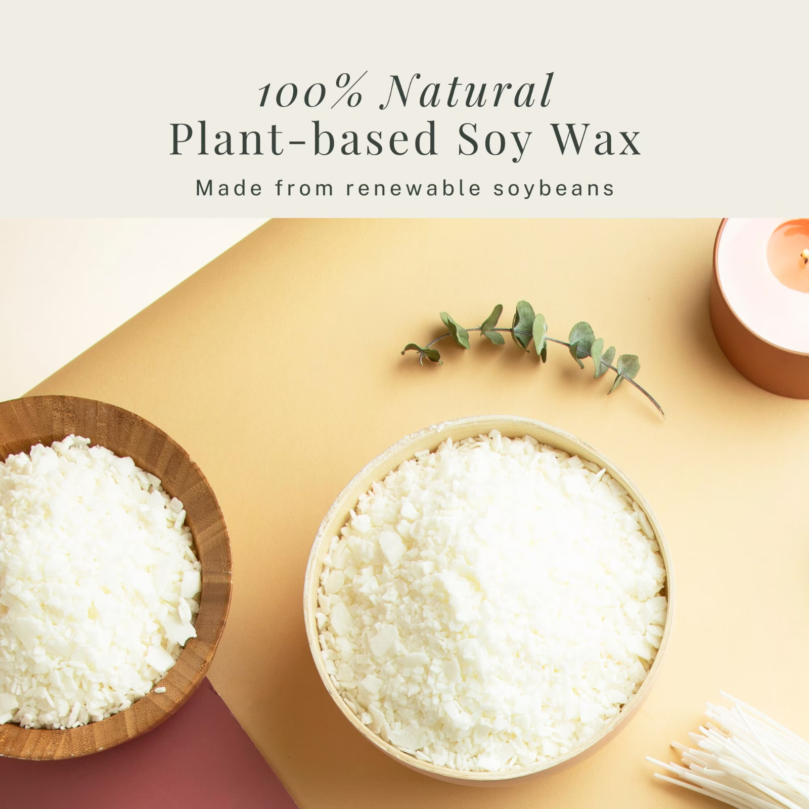 LammLoe 10 lb Soy Candle Making Kit Natural Wax Flakes Accessories Paraffin Free