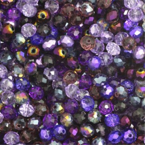 Faceted Crystal Glass Round Spacer Beads Loose Beads for DIY Jewelry Making