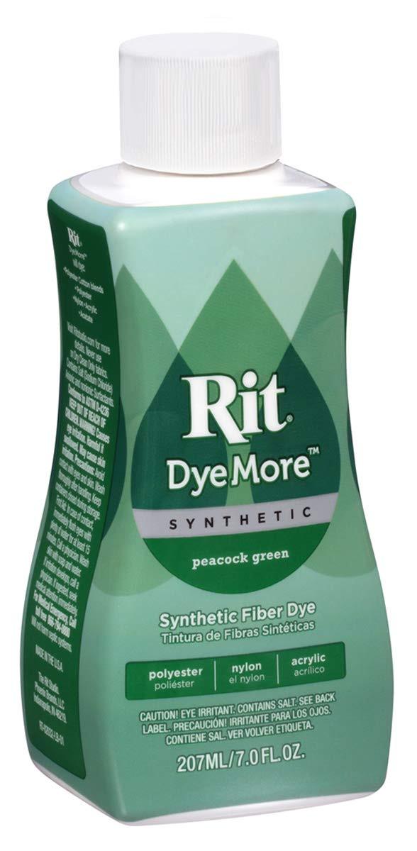 Rit DyeMore Advanced Liquid Dye Peacock Green 7 Fl Oz for Synthetic Fabrics