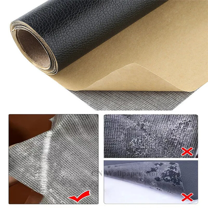 Self Adhesive Leather for Sofa Repair Patch Furniture Sticker Seat Bag Shoes Fix