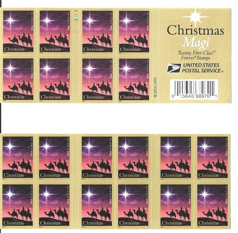 Assorted Christmas designs – 20 per sheet
