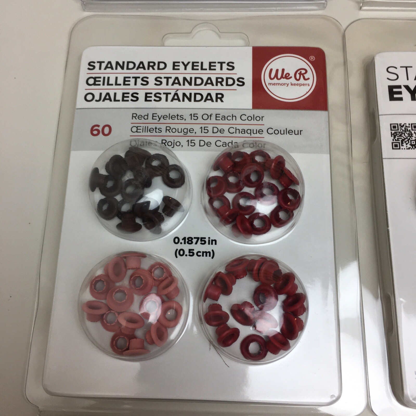 Lot of We R Memory Keepers Standard Eyelets for Scrapbooking, Yellow, Grey, More