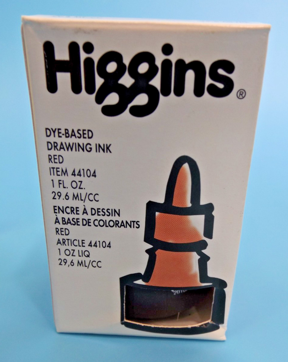Higgins Pigment-Based Waterproof Drawing Ink 1 fl oz ea. – Set of 7 colors !