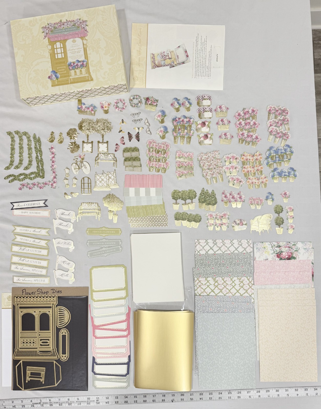 2023 ANNA GRIFFIN AG1565 “Finishing School FLOWER SHOP Craft Box” 215-Pcs
