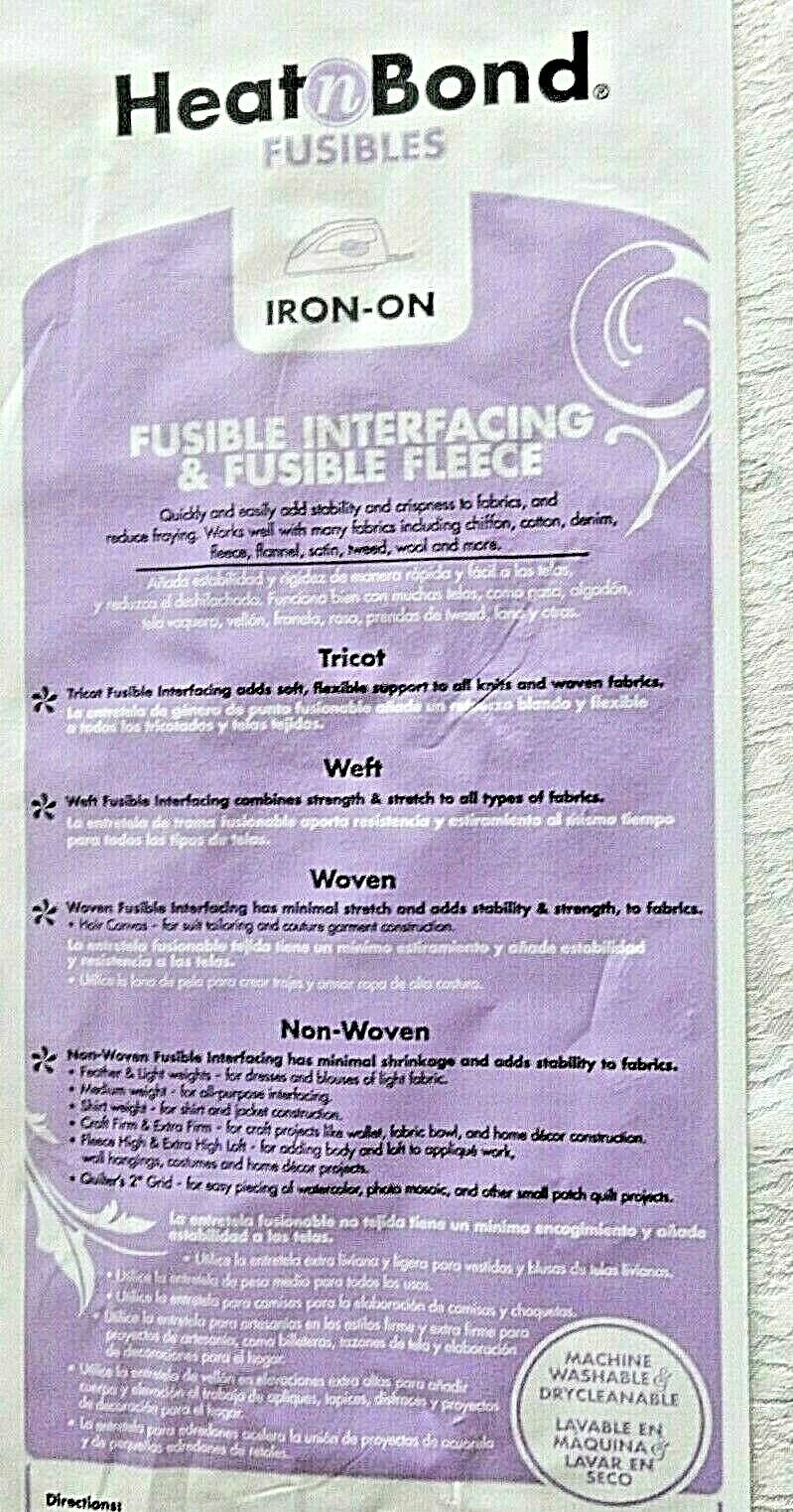 Heat-N-Bond Med Wt Fusible Interfacing & Underlining Tape Format 20 In wide