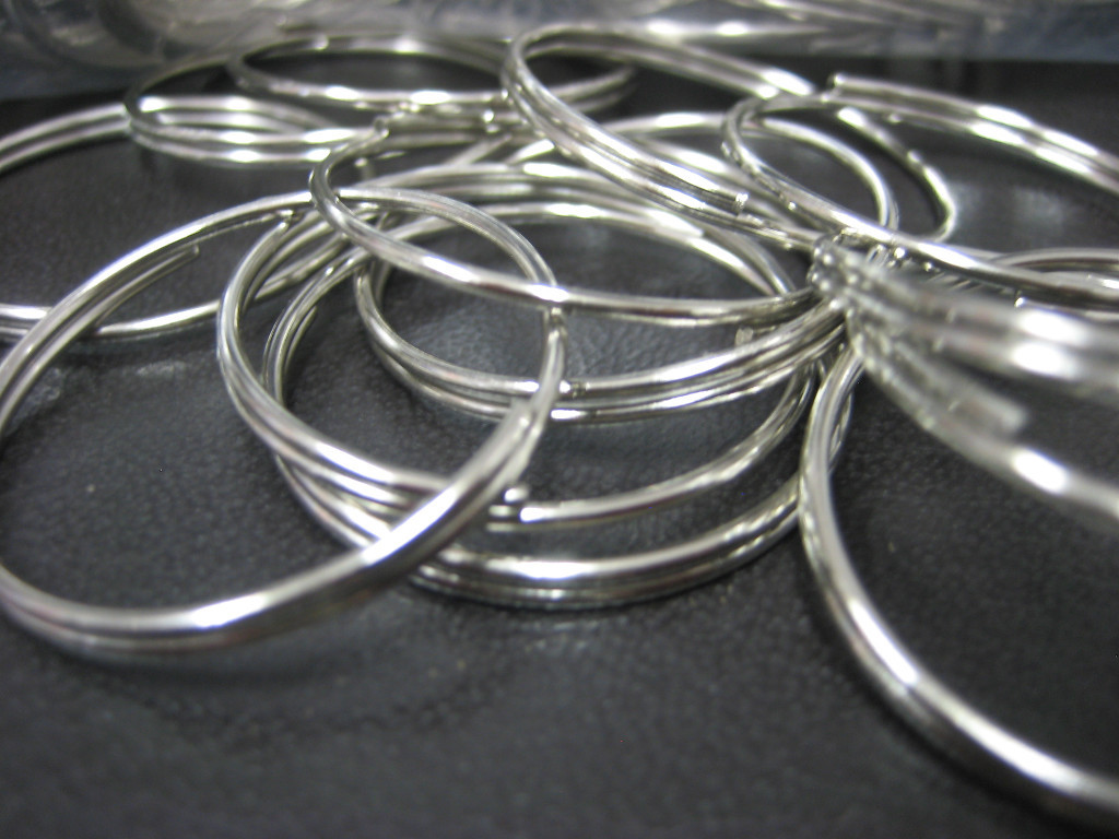 Lot 1000 pc 1″ Bulk Steel Split Rings Give Away Keyrings-1.1mm x 28mm