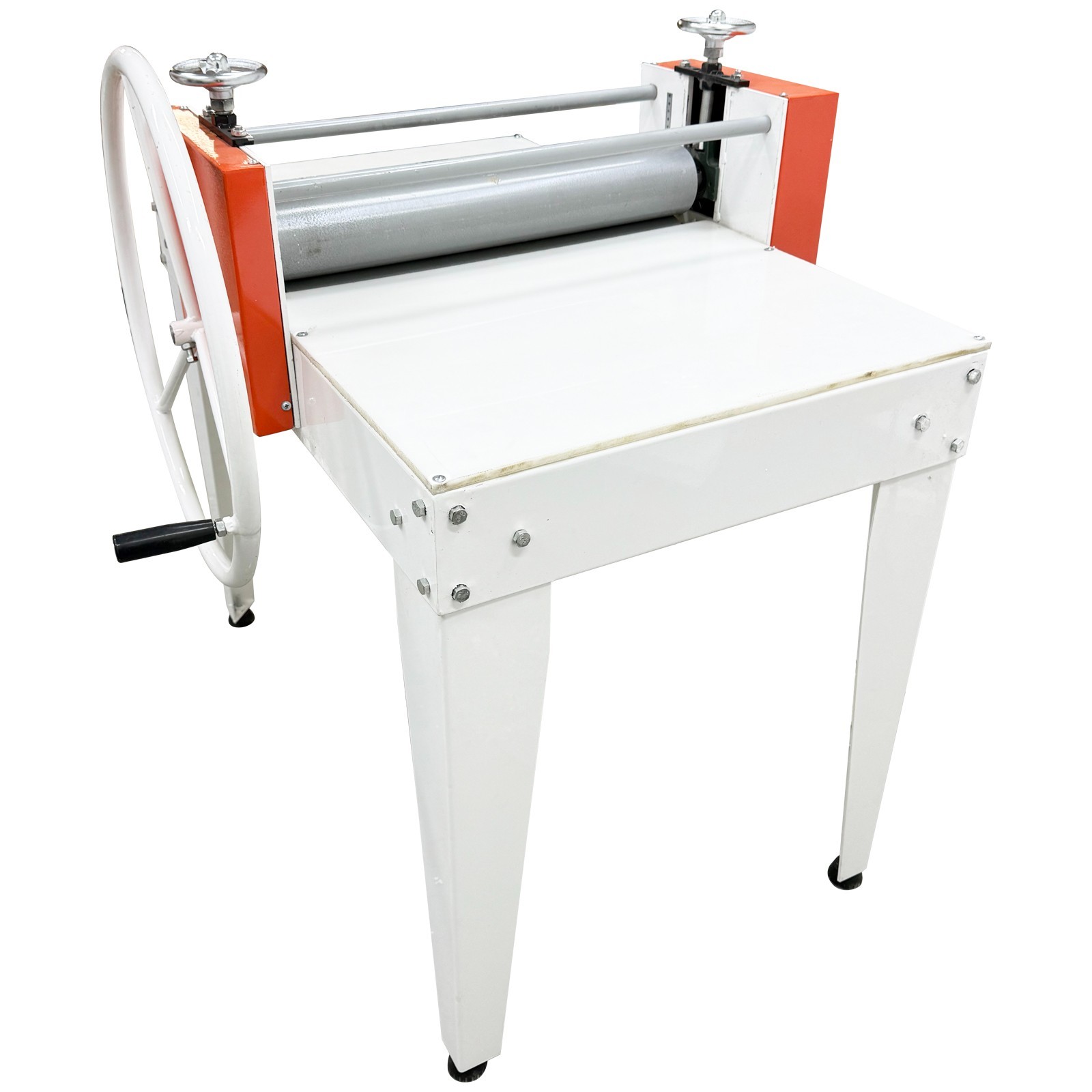 Ceramic Clay Slab Roller Dual – Axis 58cm Stainless Steel Large Handwheel Scale
