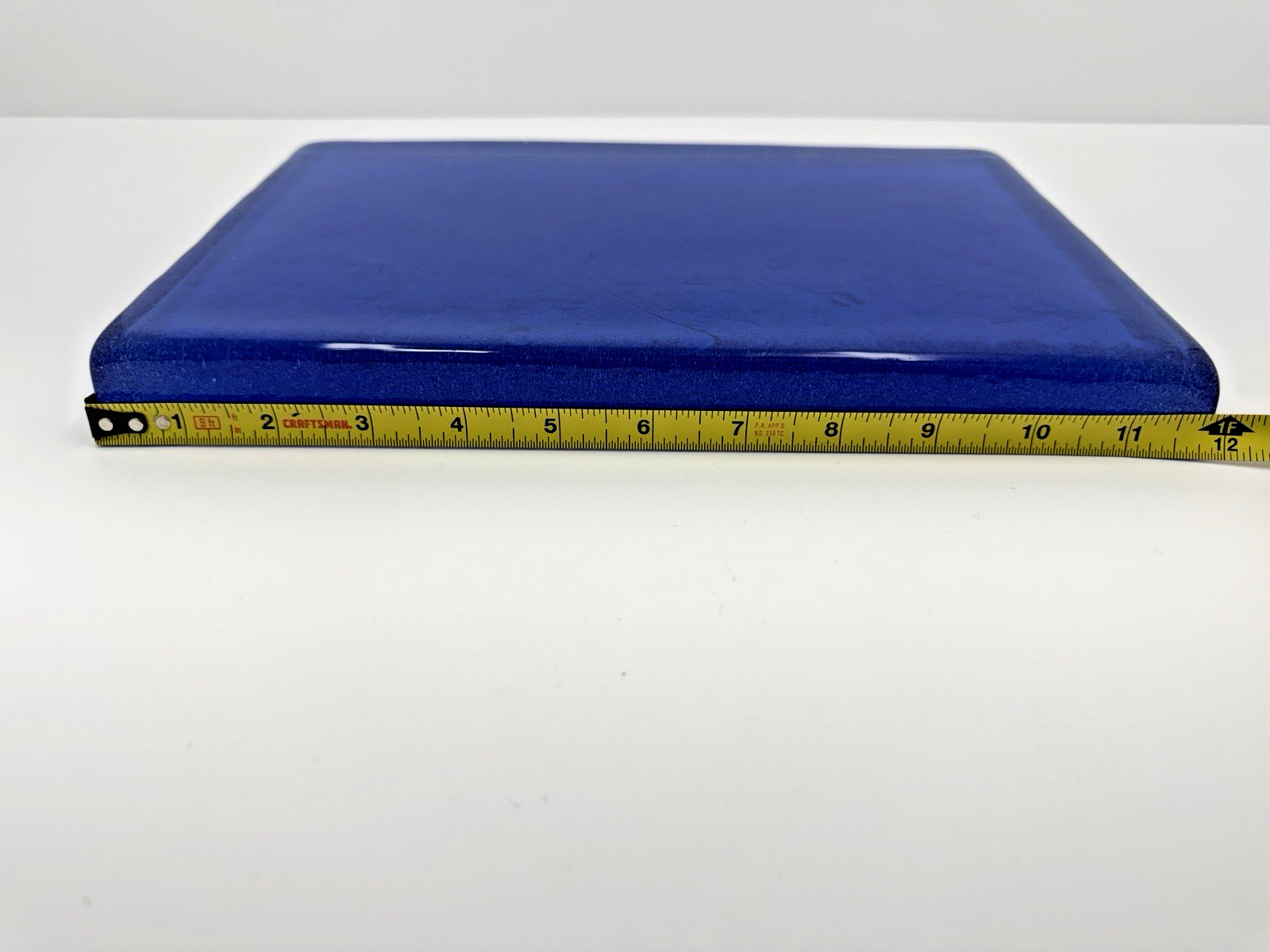BLENKO Dalle De Verre Medium Blue 12×8 Hand-Cast Architectural Glass Slab Tile