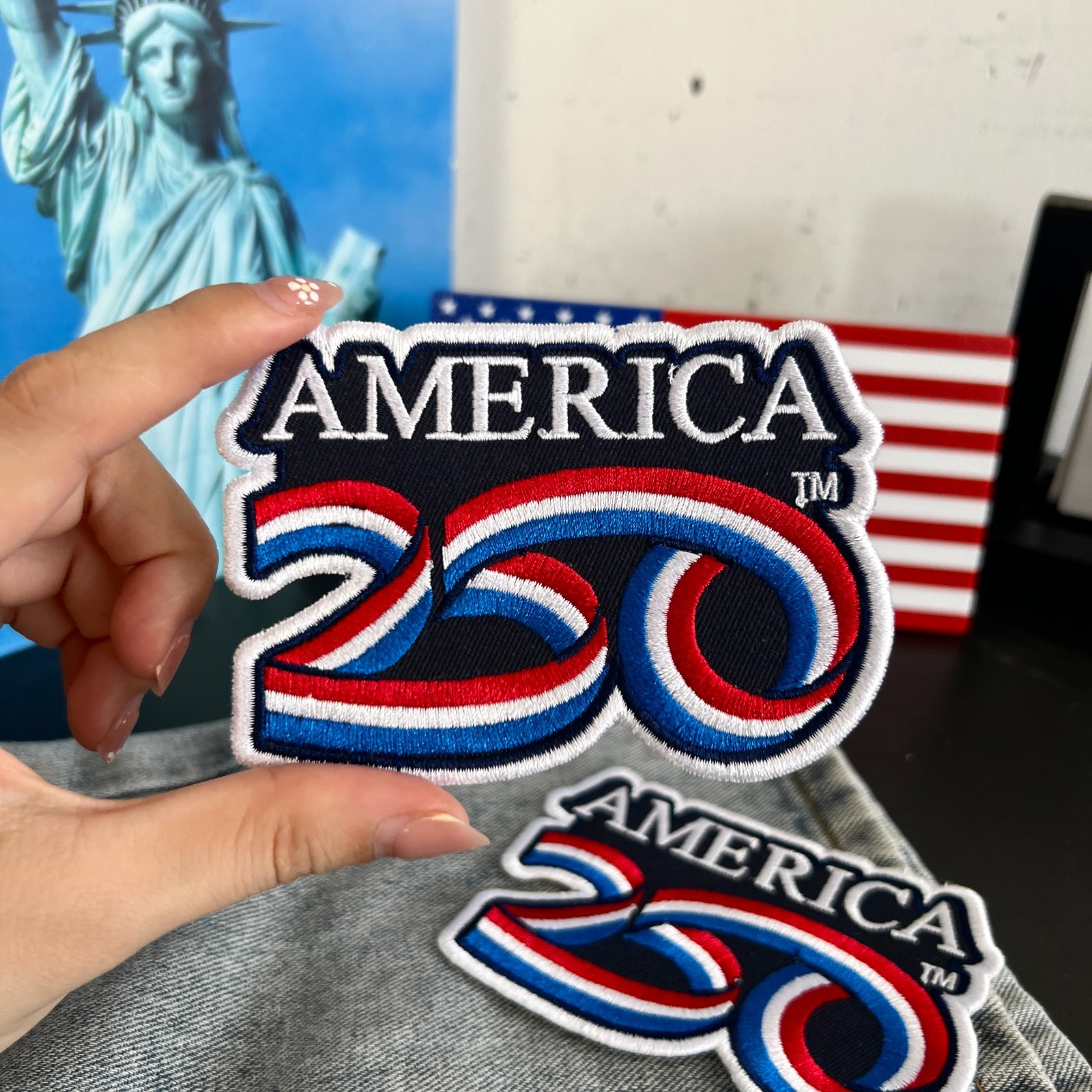 Embroidered America 250 Semiquincentennial Patch USA 250th Anniversary Patches