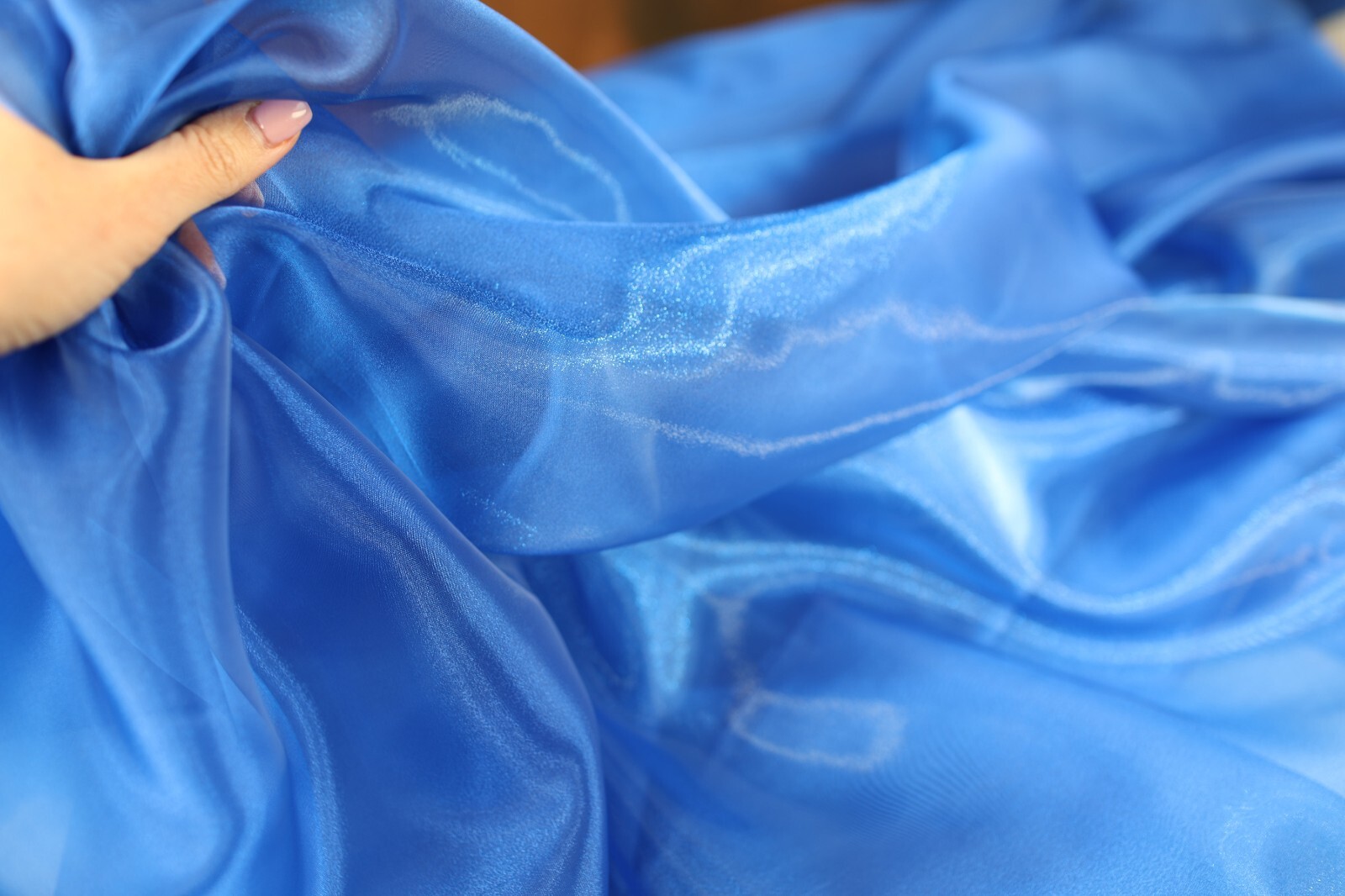 47 colors Crystal Sheer Organza Fabric SWATCH