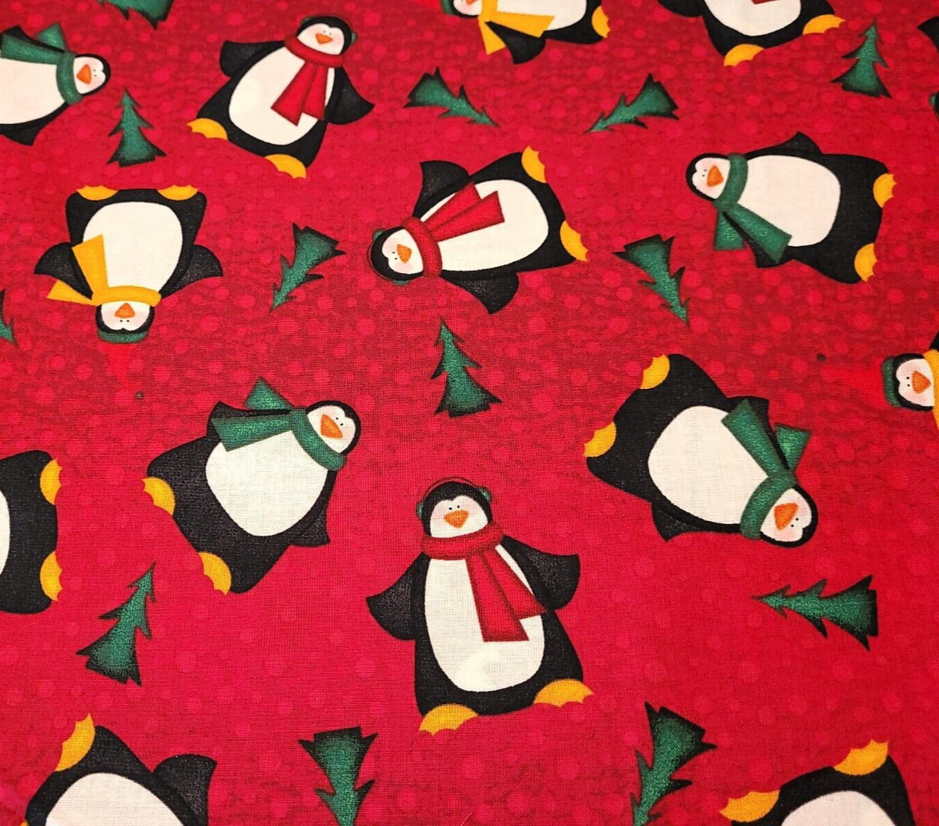 Snowmen & Penguins BTY Angela Anderson VIP Red Christmas