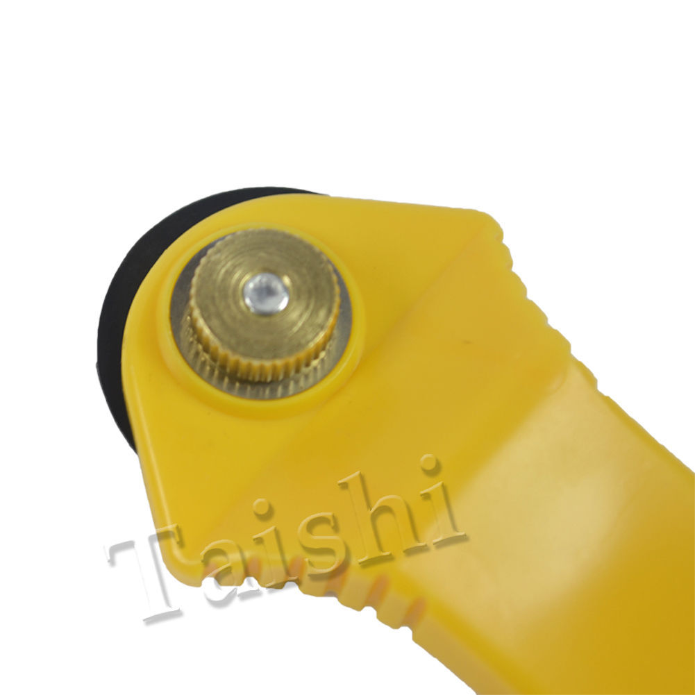 Yellow Rotary Cutter 28mm Cut Circular Blade Patchwork Fabric Leather Craft