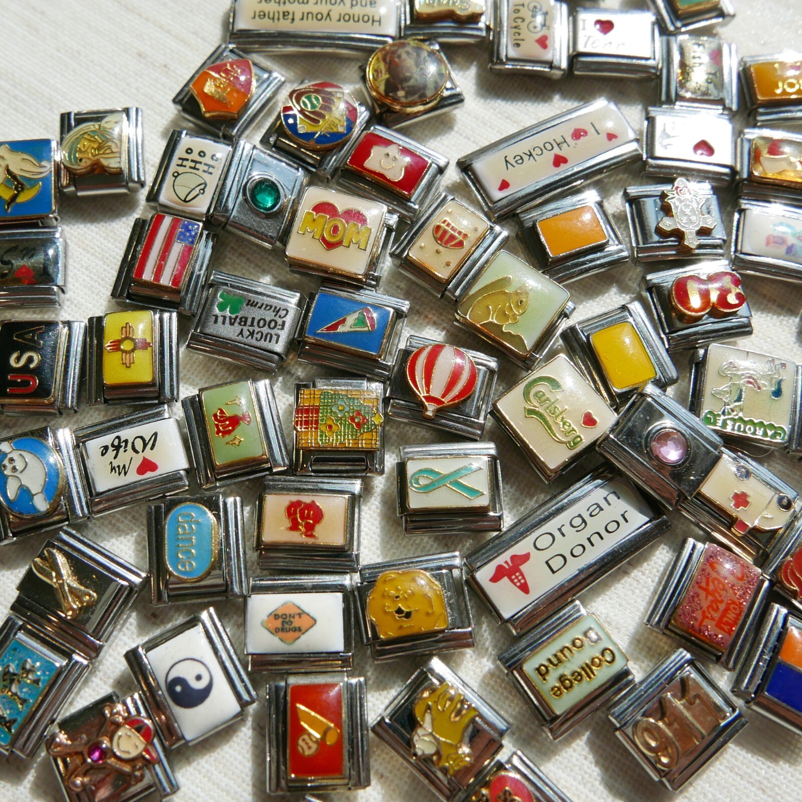 RANDOM CHARMS for Italian Charm Bracelet, Bulk Lot of Assorted Random Charms