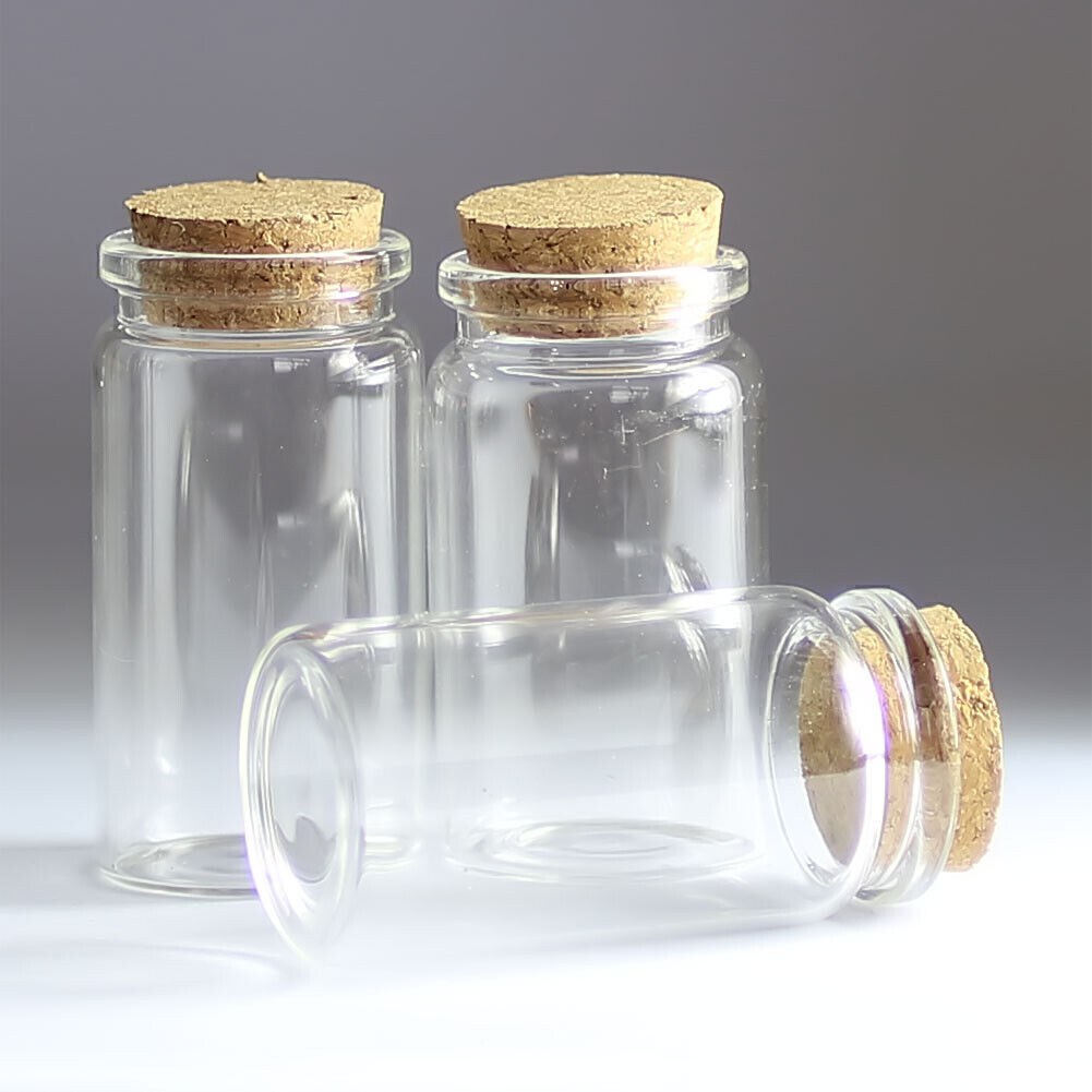 Bottle 5-30 pieces Clear Wishing bottles Vial 50ml Borosilicate Lots 37x70mm