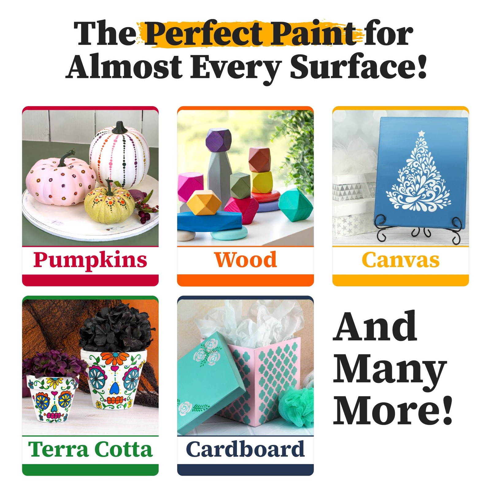 Americana Acrylic Paint Set – Boho Colors, 9 Bottles (2 fl oz) – Art and Craf…
