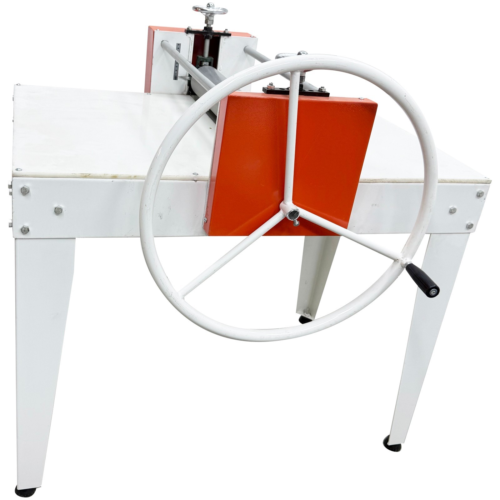 Ceramic Clay Slab Roller Dual – Axis 58cm Stainless Steel Large Handwheel Scale