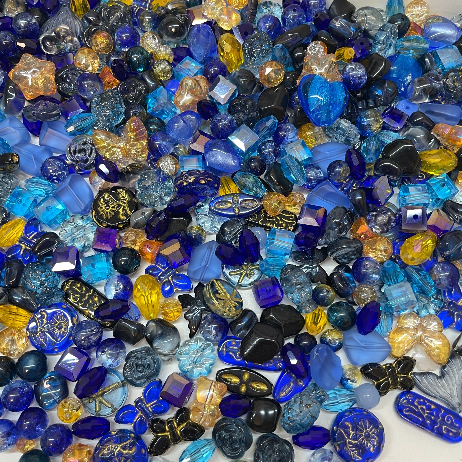 100g Handmade Glass Beads for Jewelry Making – 200 Mixed Styles Assortment