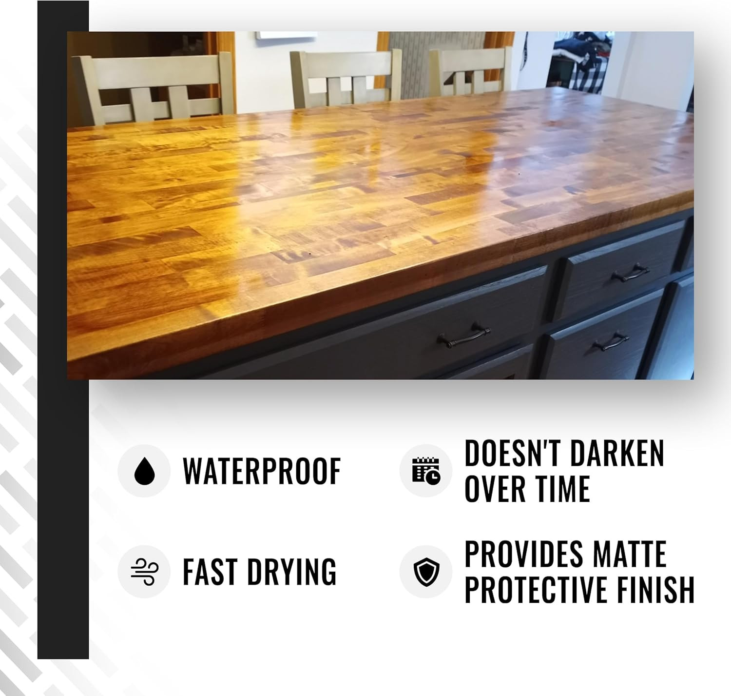 Food Safe Dark Half Tung Oil & Orange Peel Oil – 32oz Wood Finish
