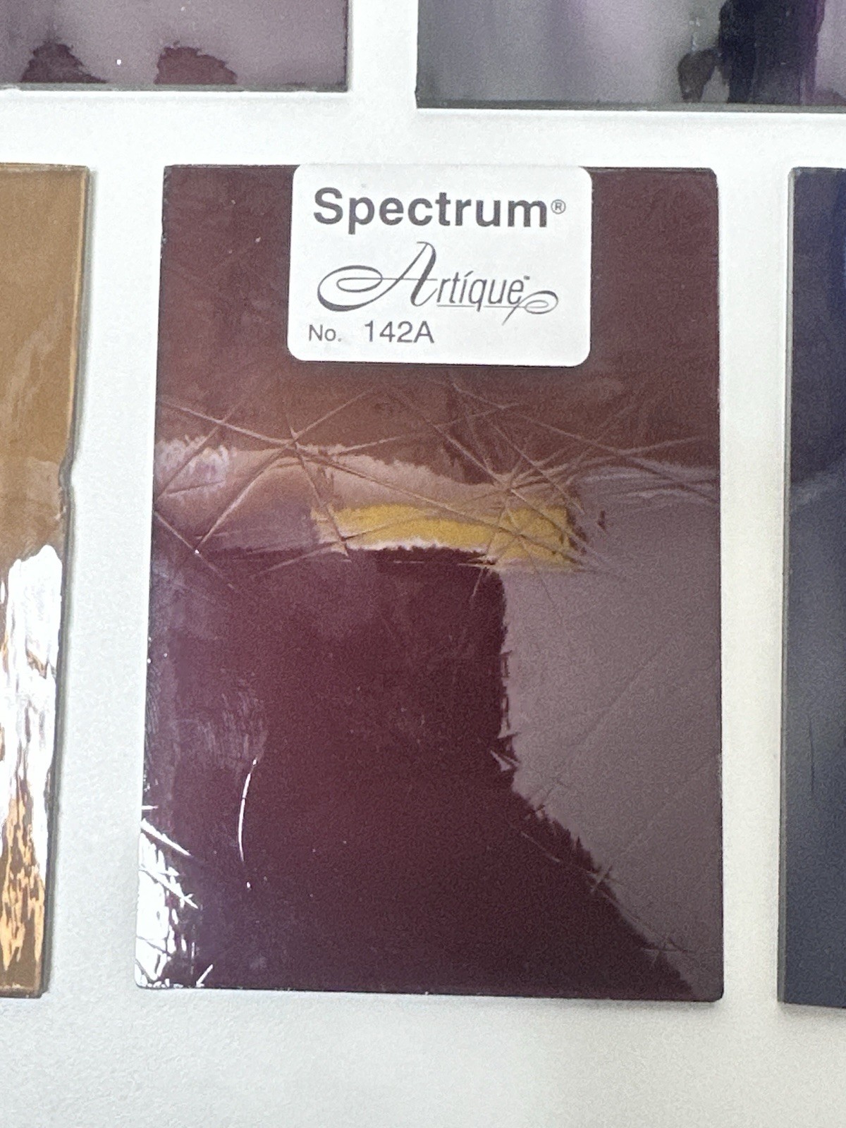 Vintage Spectrum Glass Samples Grape Violet Purple Waterglass Artique 11 Pc