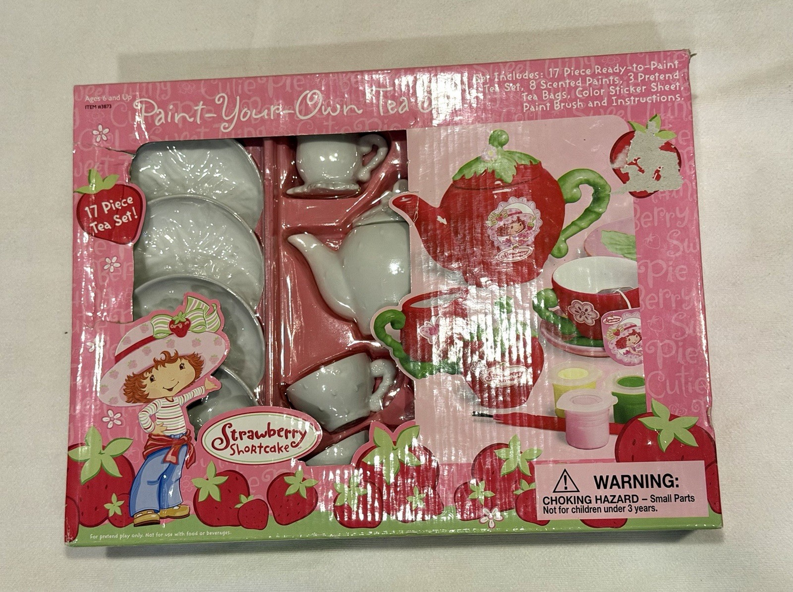 Paint your Own Tea Set Strawberry Shortcake New In Box