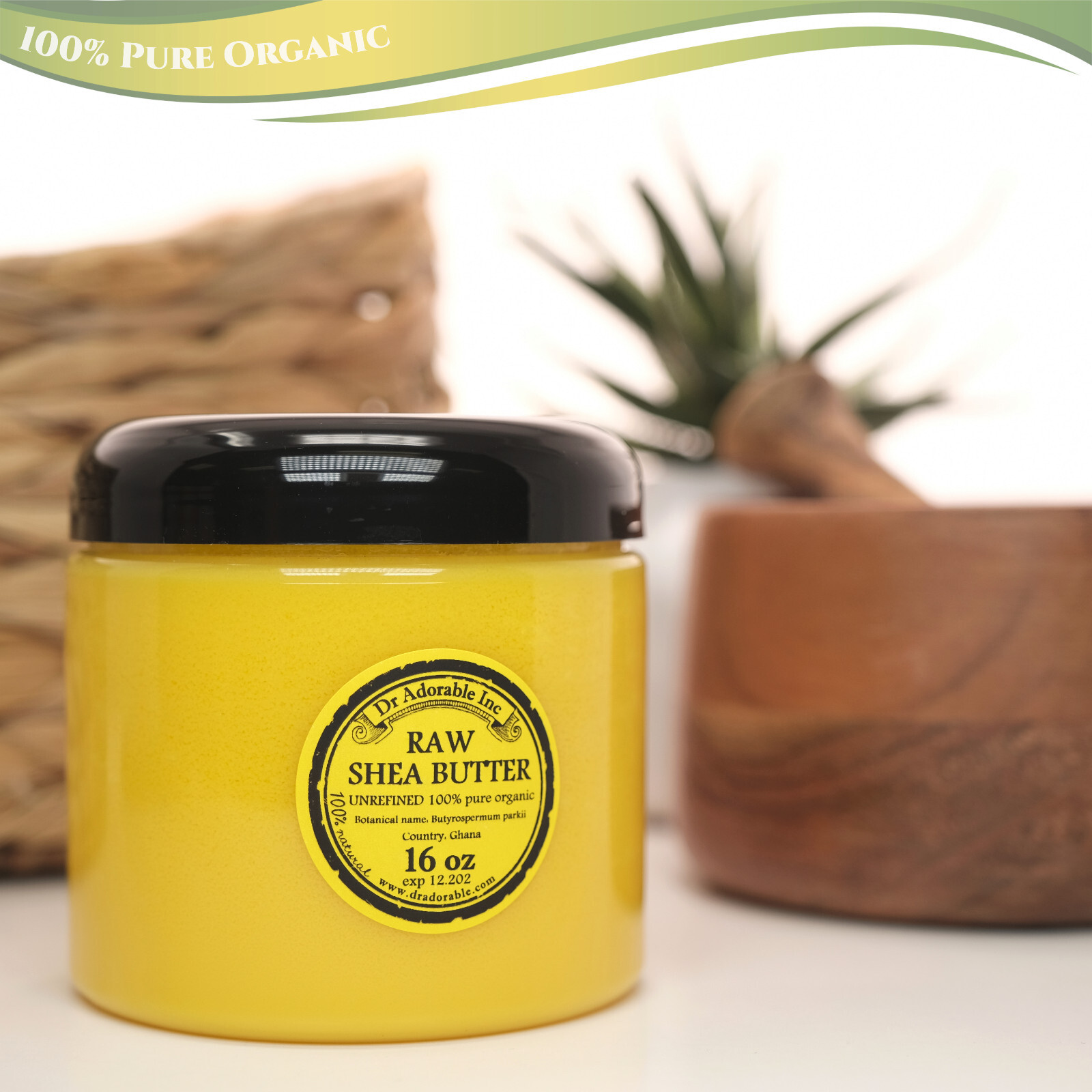 Pure Unrefined Shea Butter Cold Pressed Organic 2 oz 4 oz 8 oz 12 oz up to 12 Lb