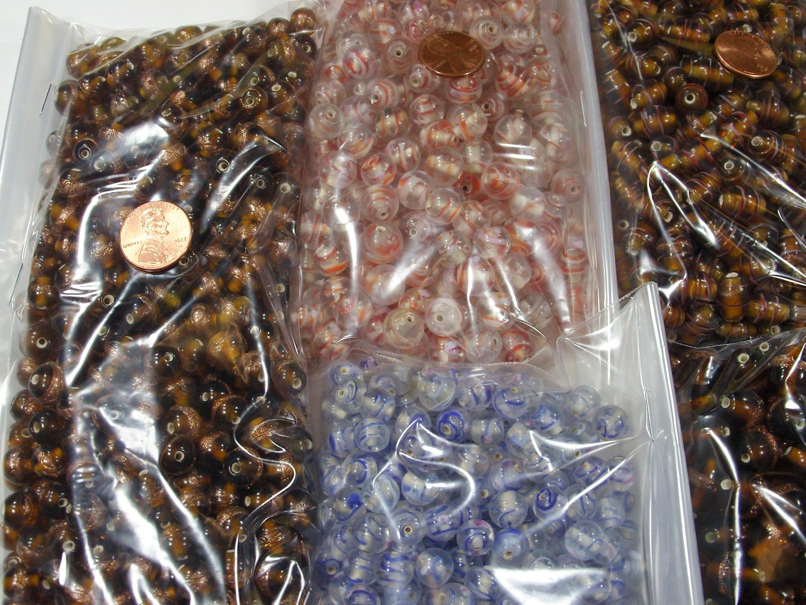 8 Pounds Assorted India Handmade Fancy Glass Beads Wholesale Bulk Lot (PK-1) ⭐