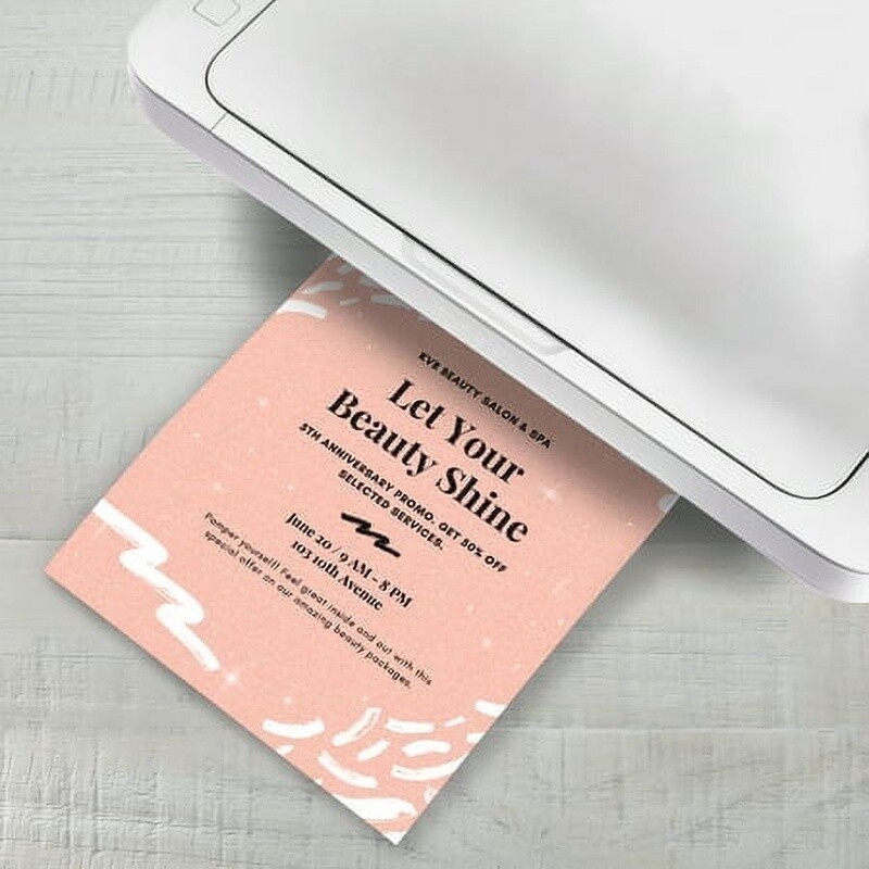 White Glitter Card Stock 104 lb 10 Sheets Premium Quality Crafting Printing New