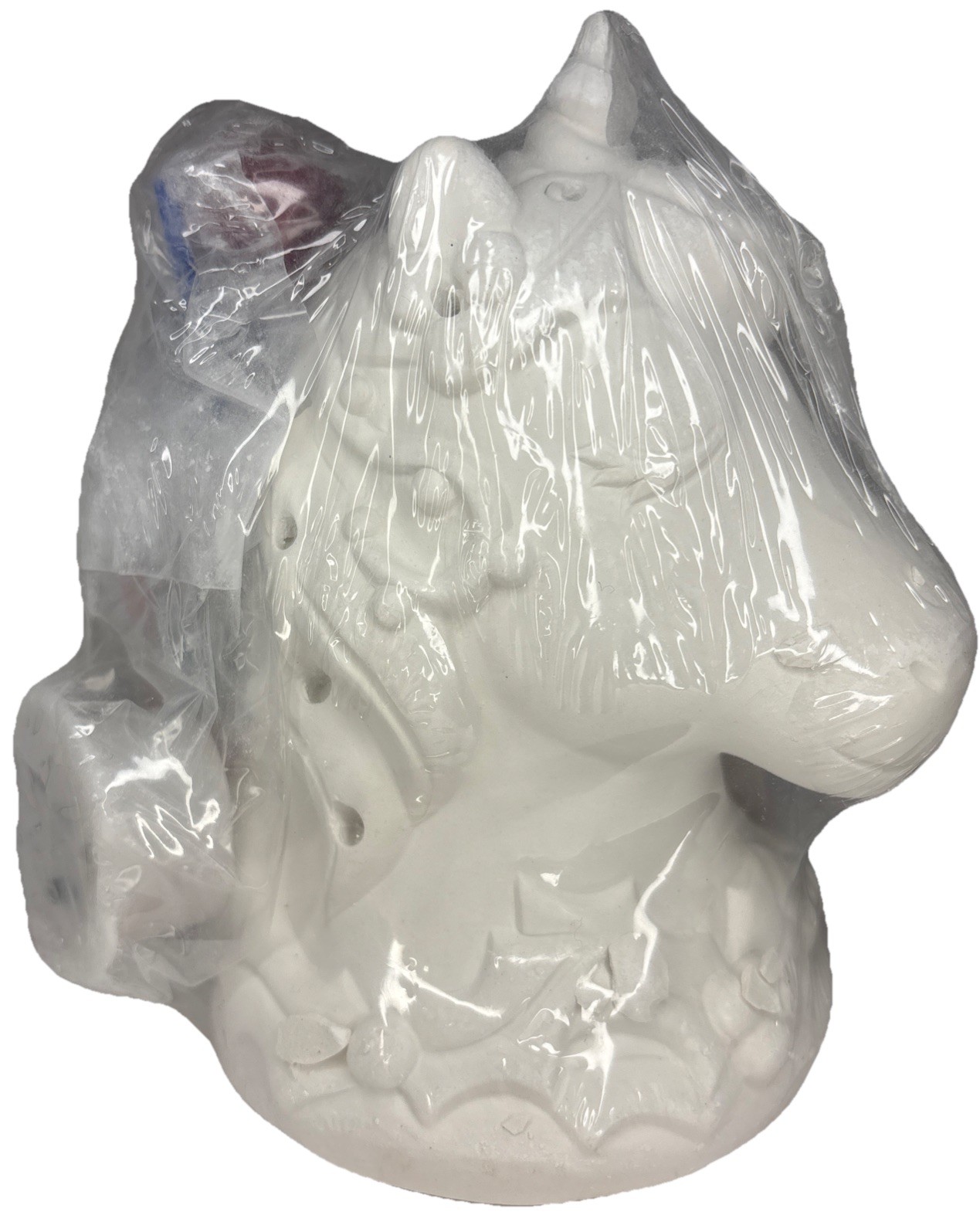 HOLIDAY MINI LIGHT UP PLASTER UNICORN—Paint/Personalize—NEW—SHIPS IN 24 HOURS—