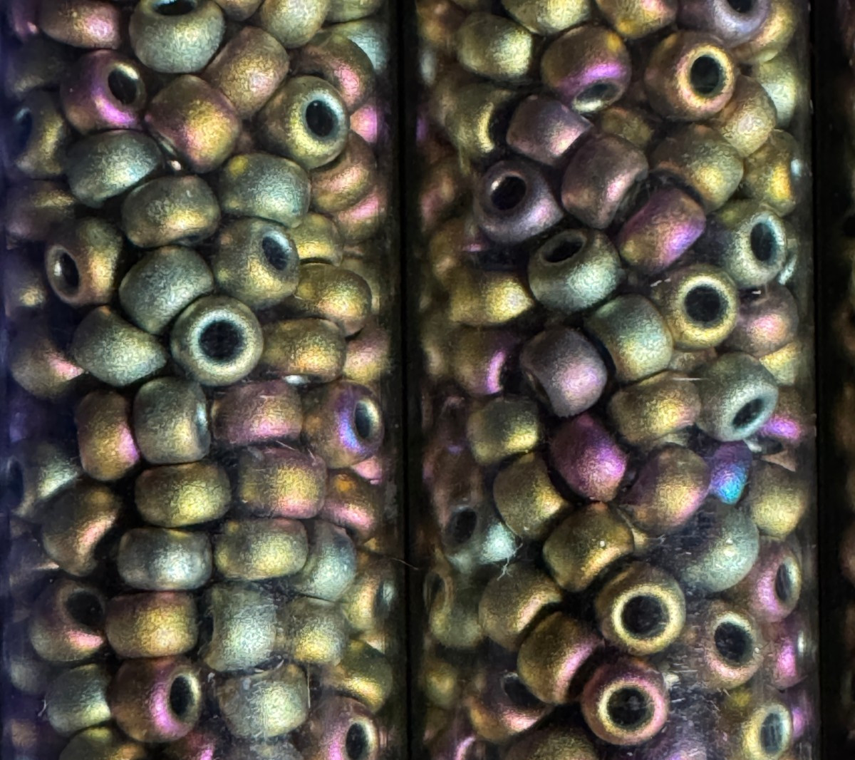 Glass Seed Bead Lot 30 Tubes – Purple, Pink, Magenta & Red – Different Sizes NOS