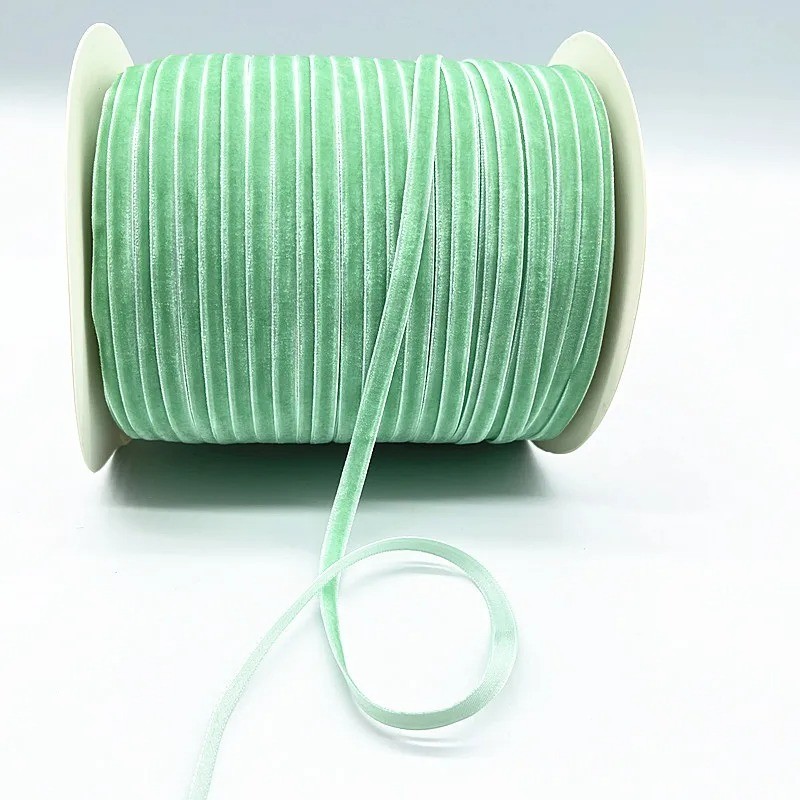 velvet ribbon 5yards 6mm assorted colors