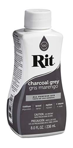 Rit All-purpose Liquid Dye, Charcoal Grey , 8 Oz